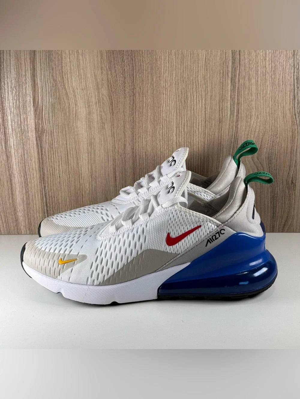 Nike Air Max 270 White Game Royal Shoes DV3731-100 Men’s Size 9.5
